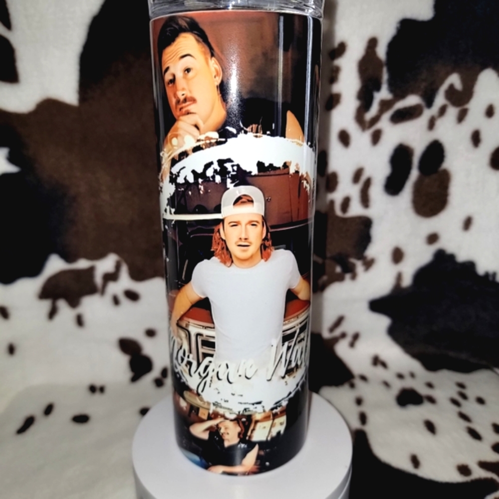 Morgan Wallen Custom 20oz Skinny Tumbler Insulated Drinkware - Picture 2 of 5